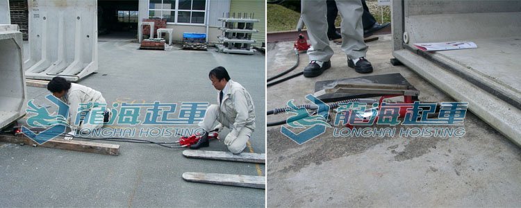 鷹牌楔形千斤頂應用圖