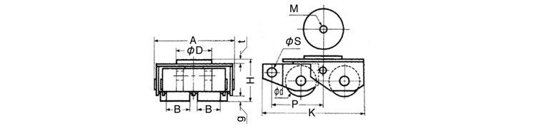 TIRROLLER轉向搬運坦克車尺寸圖